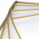 NeXtime NE-3268 Turning Square Wandklok Groot 85 cm Goud/Wit/Metaal