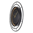 NeXtime NE-3270ZW Wandklok Fancy 70 cm Zwart/Goud