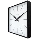 NeXtime NE-3294ST Vierkante Klok - 35x35cm - Stille Wandklok - Wit - "Be Square"