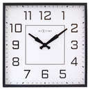 NeXtime NE-3294AR Vierkante Klok - 35x35cm - Stille Wandklok - Wit - "Be Square"