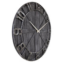 NeXtime NE-3276ZW Wandklok York 50 cm Zwart/Hout/Metaal