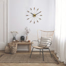 NeXtime NE-2610BR Grote Wandklok - 58cm - Stille Klok -Walnoot Hout - "Plug-Inn"