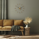 NeXtime NE-2610BR Grote Wandklok - 58cm - Stille Klok -Walnoot Hout - "Plug-Inn"