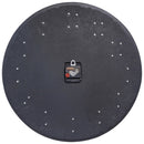 NeXtime NE-3284ZW Grote Wandklok - 50cm- Stille Klok - Walnoot - Zwart - "Precious"