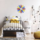 NeXtime NE-3285DI Design Wandklok - 40cm- Stille Klok - Multicolor - Acryl - "Plexi"