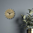 NeXtime NE-3286GO Metalen Wandklok - 40cm - Stille Klok - Goud - "Sunny"