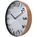 NeXtime NE-3289CO Metalen Wandklok - 40cm -Stille Klok - Metaal - "Reflection"