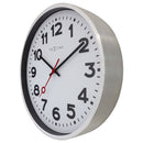 NeXtime NE-3292AR Grote Stationsklok - 45cm - Stille Klok - Wit - Alumium - "Station"