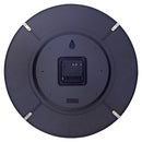 NeXtime NE-3157ZWRC Atoomklok Zwart - 35cm- Radiogestuurd - Wandklok - Koepelvormig Glas- "Atomic"