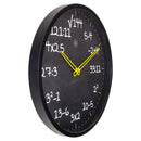 NeXtime NX-7363ZW Reken Wandkllok - 30cm -Stille Klok- Rekenformule Design - NXt By - "Maths"