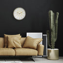 NeXtime NE-3287WI Stille Wandklok - 40cm - Wit Goud - Metaal - "Excentric"