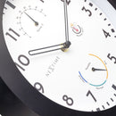 NeXtime NE-4319 Buitenklok Daisy + Thermo- en Hydrometer 25.5 cm Zwart/Wit