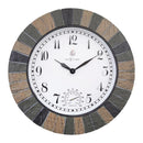 NeXtime NE-4320 Buitenklok Aster + Thermo- en Hydrometer 43.5 cm Steenlook