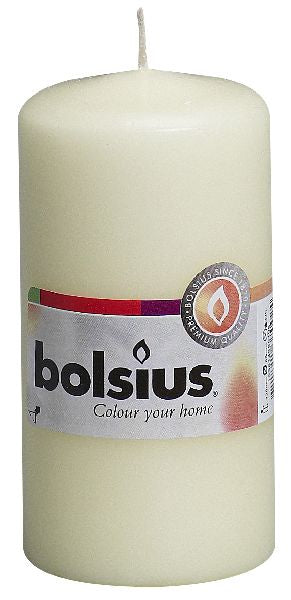 10x Bolsius stompkaars in cello ivoor 120/60