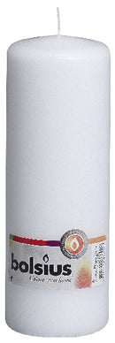 8x Bolsius stompkaars in cello 200/70 wit