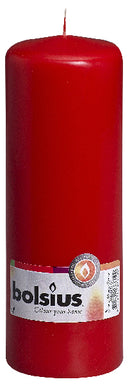 8x Bolsius stompkaars in cello 200/70 rood