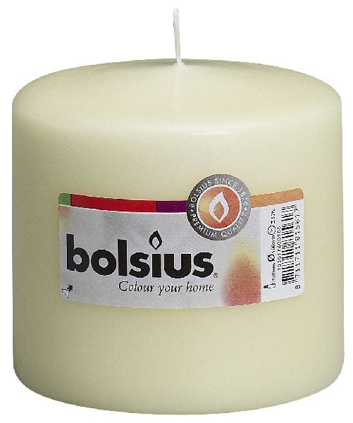 8x Bolsius stompkaars in cello ivoor 100/100