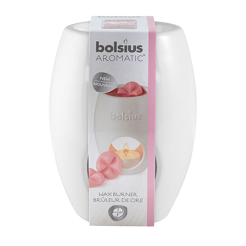 Bolsius Aromatic brander Ellips wit