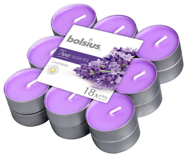 Bolsius True Scents Geurtheelicht Lavendel 18 Stuks