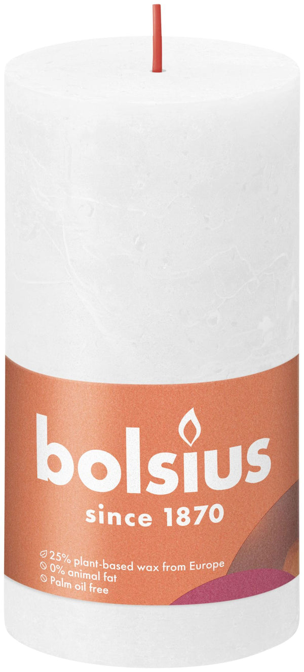 Bolsius Kaars 13x6,8 cm Wit