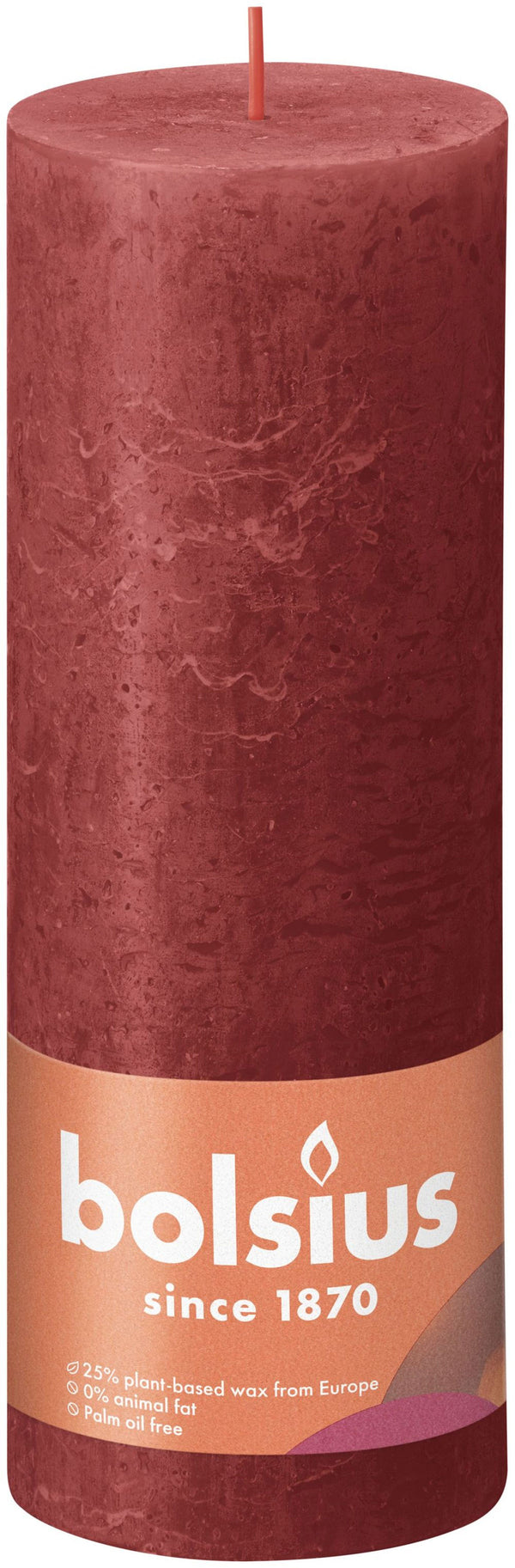 Bolsius Kaars 19x6,8 cm Rood