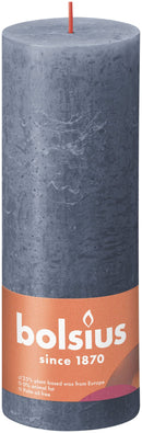 Bolsius Rustiek stompkaars 190/68 - Twilight Blue