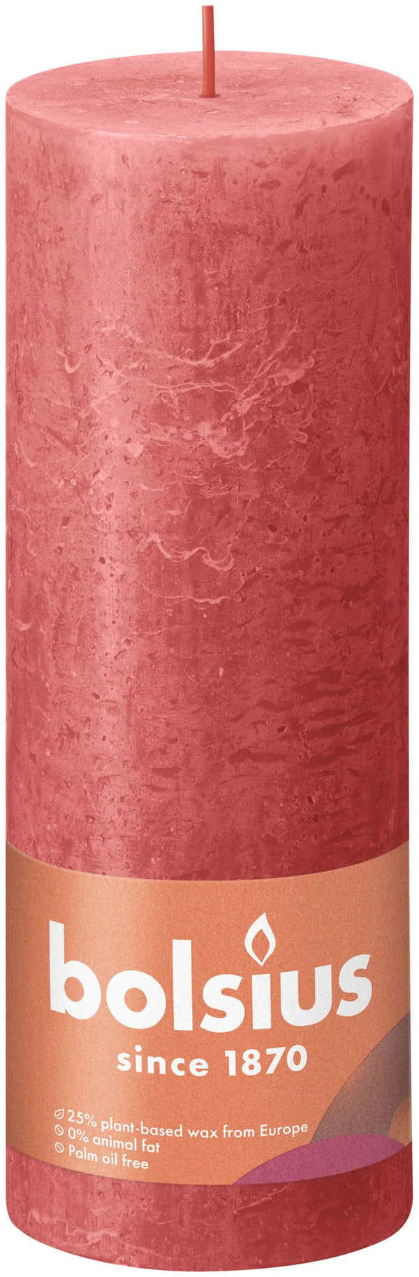 Bolsius Rustieke Stompkaars 19x6,8 cm Blossom Pink