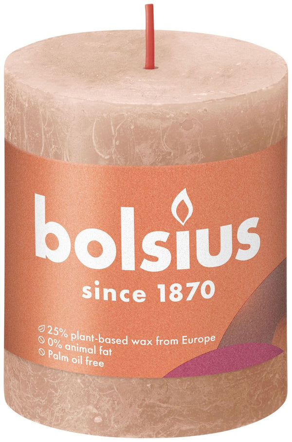 Bolsius Rustiek stompkaars 80/68 - Creamy Caramel
