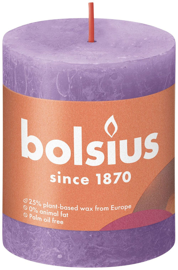 Bolsius Kaars 8x6,8 cm Paars