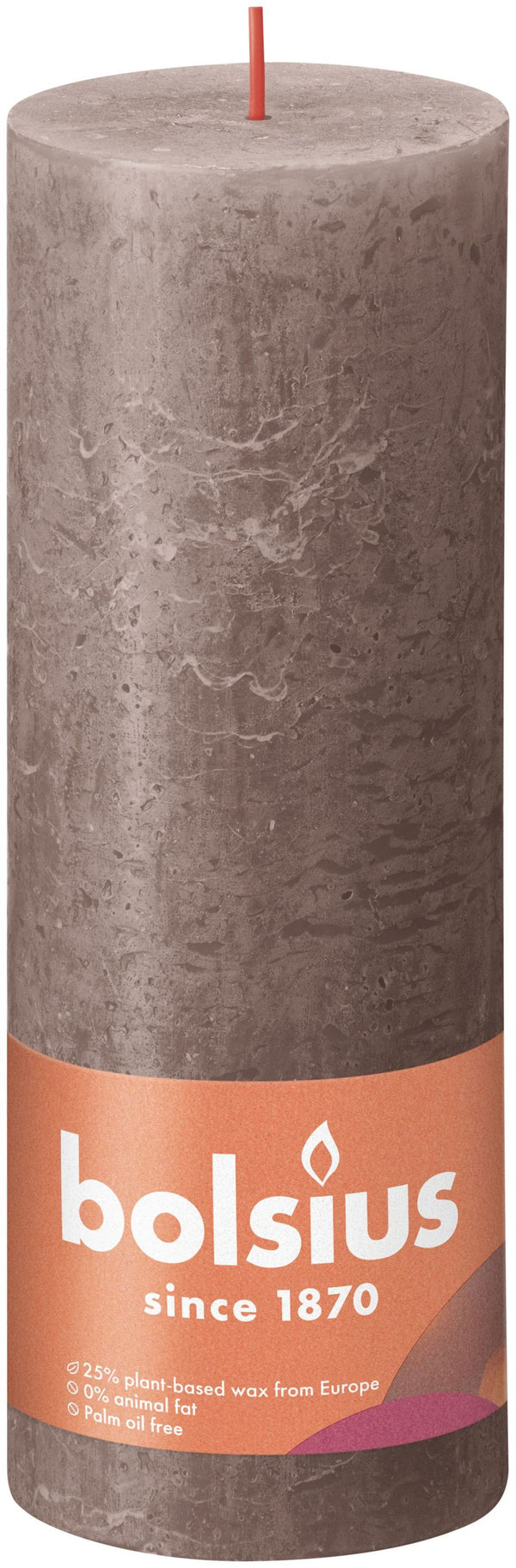 Bolsius Kaars 19x6,8 cm Taupe
