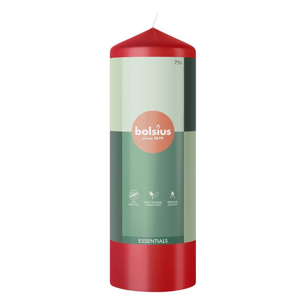 Bolsius stompkaars 200/68 - Rood