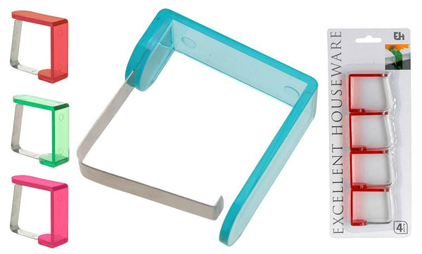Tafelkleedklemmen transparant 4 stuks