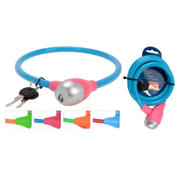Fietsslot 100cm verschillende kleuren