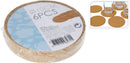 Kurken Onderzetters 10 cm 6 Stuks