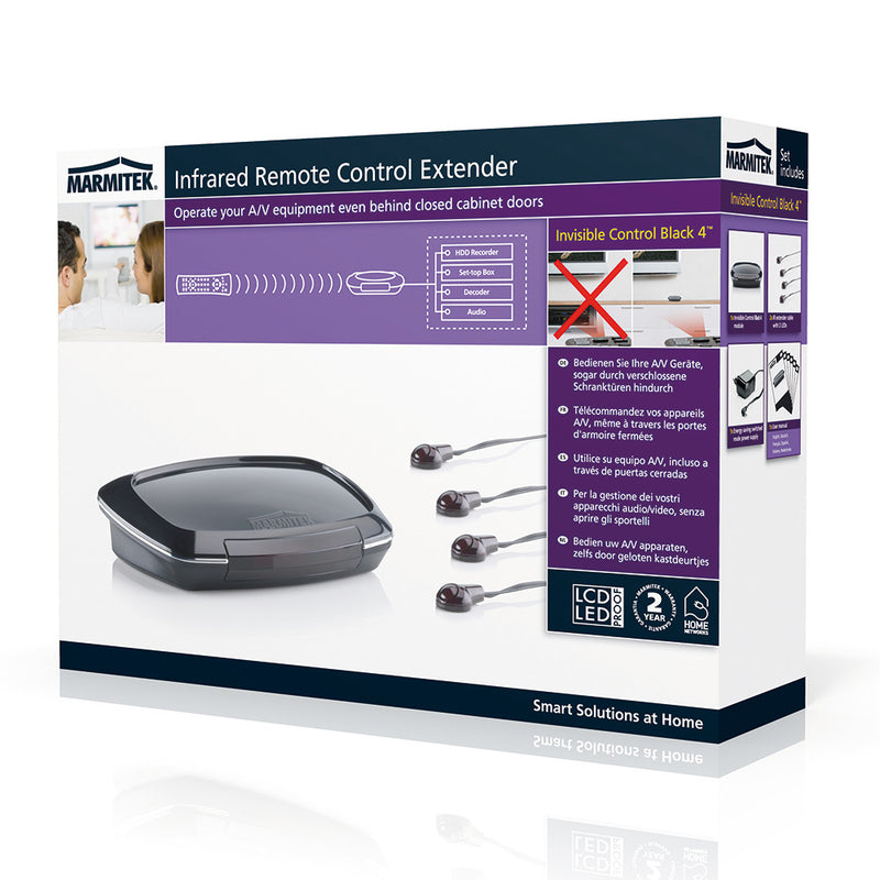 Marmitek Invisible Control Black 4 IR Afstandsbediening Verlenging