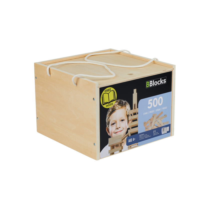 BBlocks Bouwplankjes in Opbergkist, 500dlg.