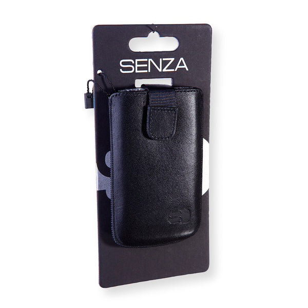 Senza Slidecase Leer Zwart M/l