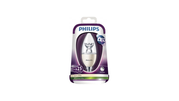 Philips Dimbare LED Kaarslamp 3,5W (25W) E14 Warmwit