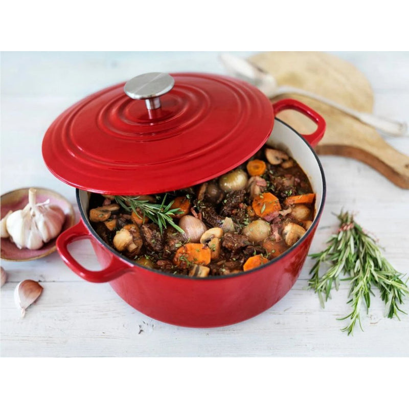 BK Bourgogne Braadpan 28 cm Rood