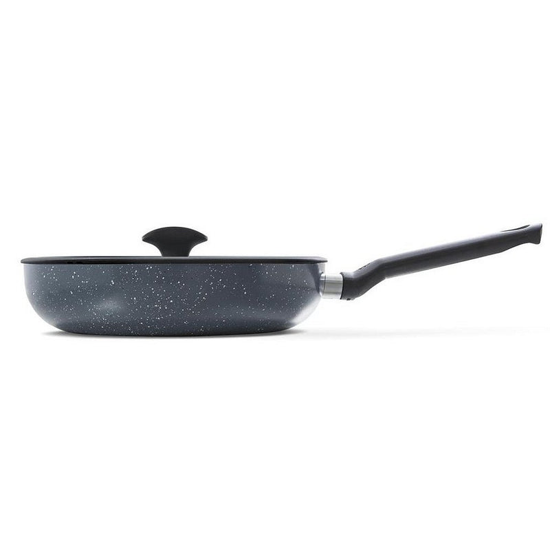 BK Granite Hapjespan 28 cm + Glazen Deksel