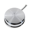 BK Bright Hapjespan + Glazen Deksel 28 cm RVS