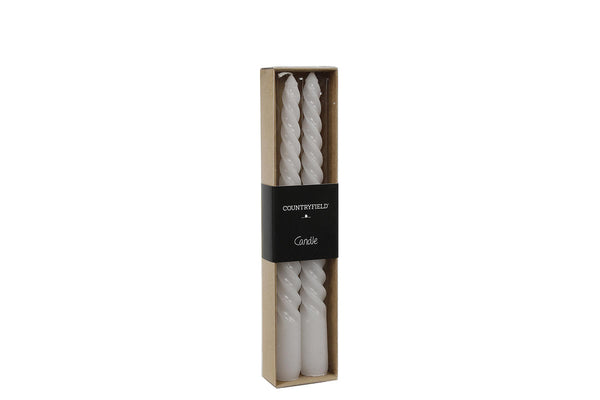Countryfield Dinerkaars Twirly 20cm 2 stuks - wit