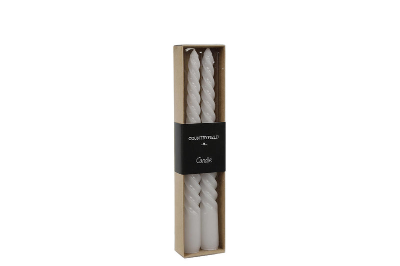 Countryfield Dinerkaars Twirly 20cm 2 stuks - wit