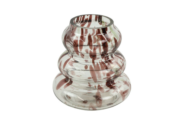 Countryfield Theelichthouder Gitty S helder/l.bruin 10cm