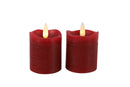 Countryfield LED Stompkaars antiek 5x7cm 2 stuks - rood