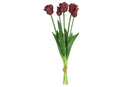 Countryfield Kunstbloem Tulipa (parkiet) boeket paars 40cm