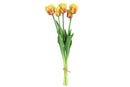 Countryfield Kunstbloem Tulipa (parkiet) boeket geel/fuchsia