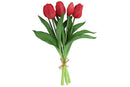 Countryfield Kunstbloem Tulipa boeket fuchsia 28cm