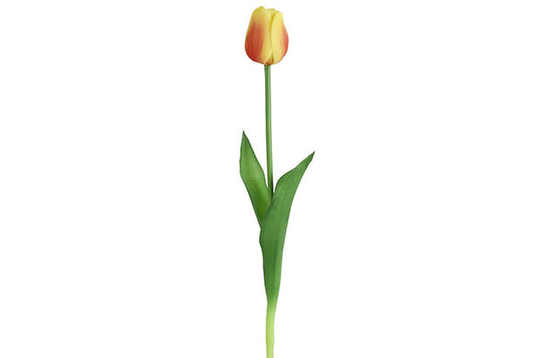 Countryfield Kunstbloem Tulipa geel/fuchsia 44cm