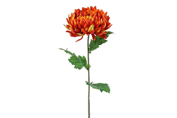 Countryfield Kunstbloem Chrysanthemum oranje 75cm